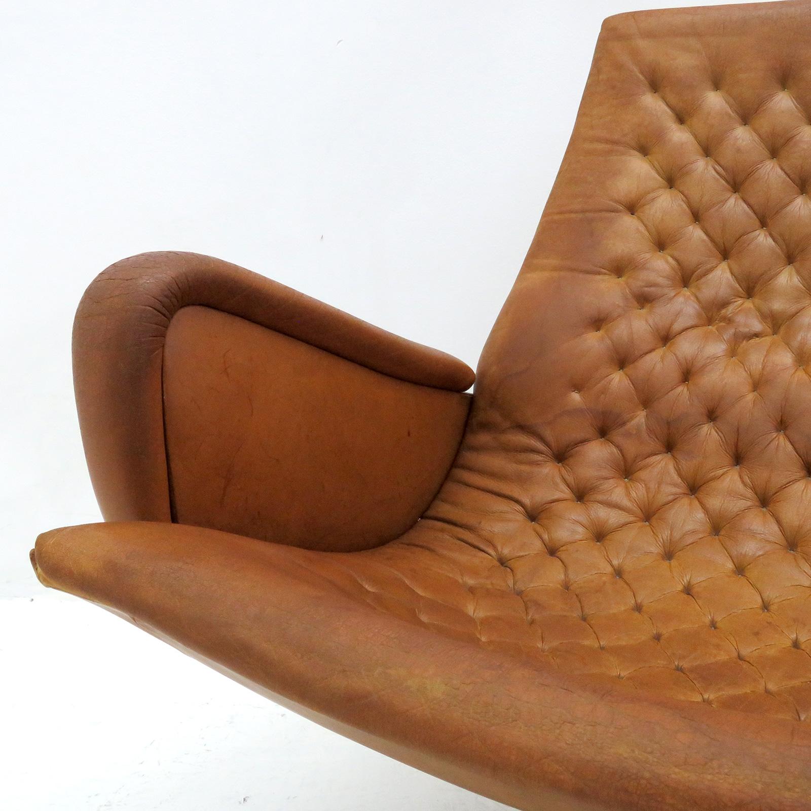 Mid-20th Century Leather Lounge Chair DS-51 by De Sede