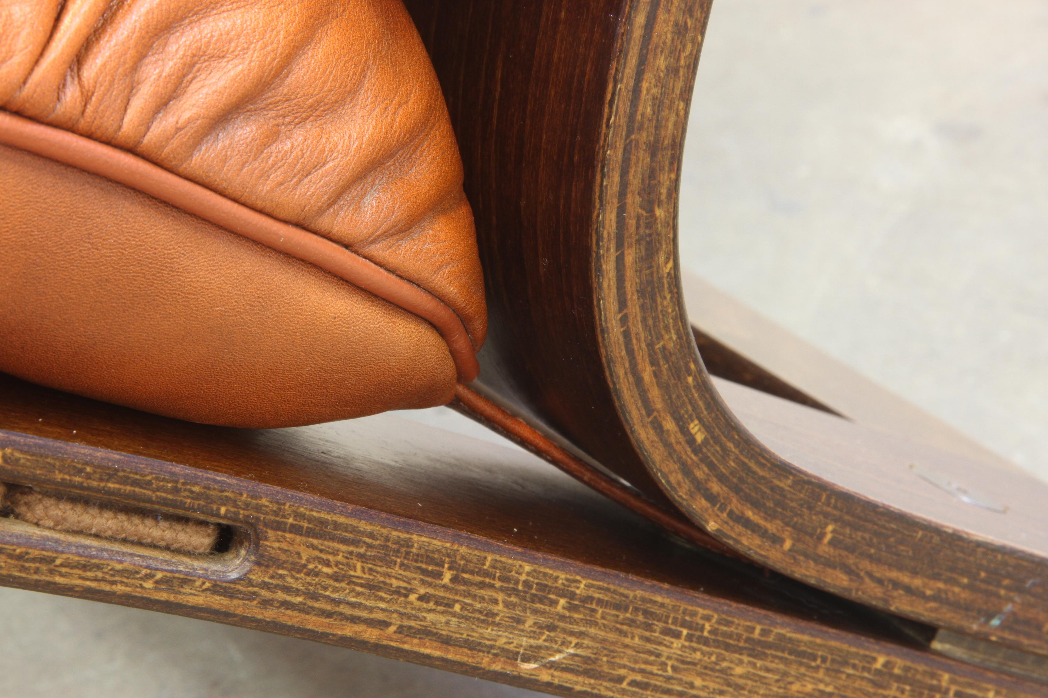 Leather Lounge Chairs by Elsa Solheim & Nordahl Solheim for Rybo Rykken For Sale 12
