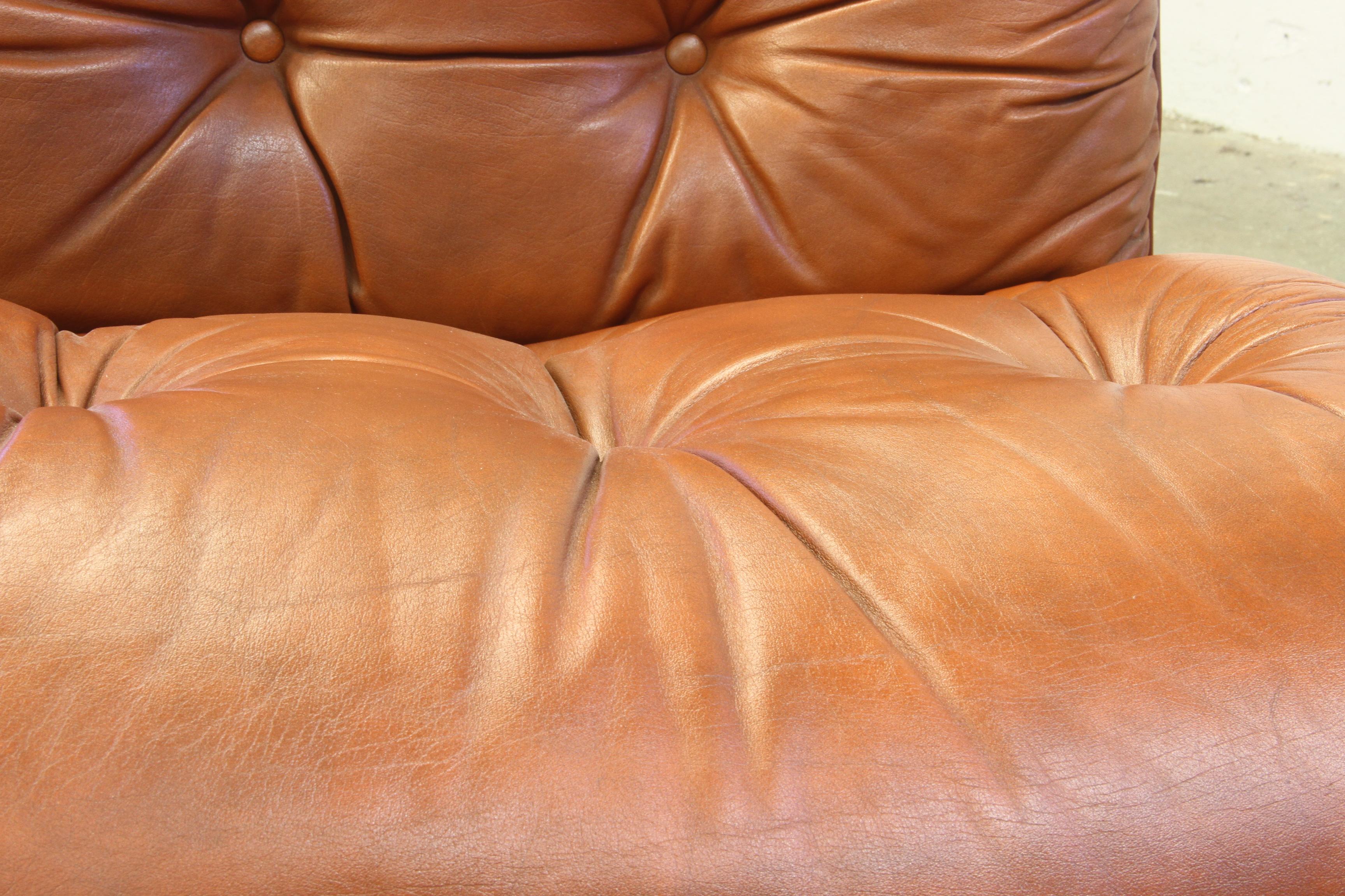 Leather Lounge Chairs by Elsa Solheim & Nordahl Solheim for Rybo Rykken For Sale 14