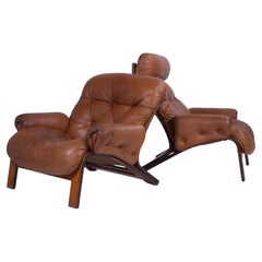 Leather Lounge Chairs by Elsa Solheim & Nordahl Solheim for Rybo Rykken