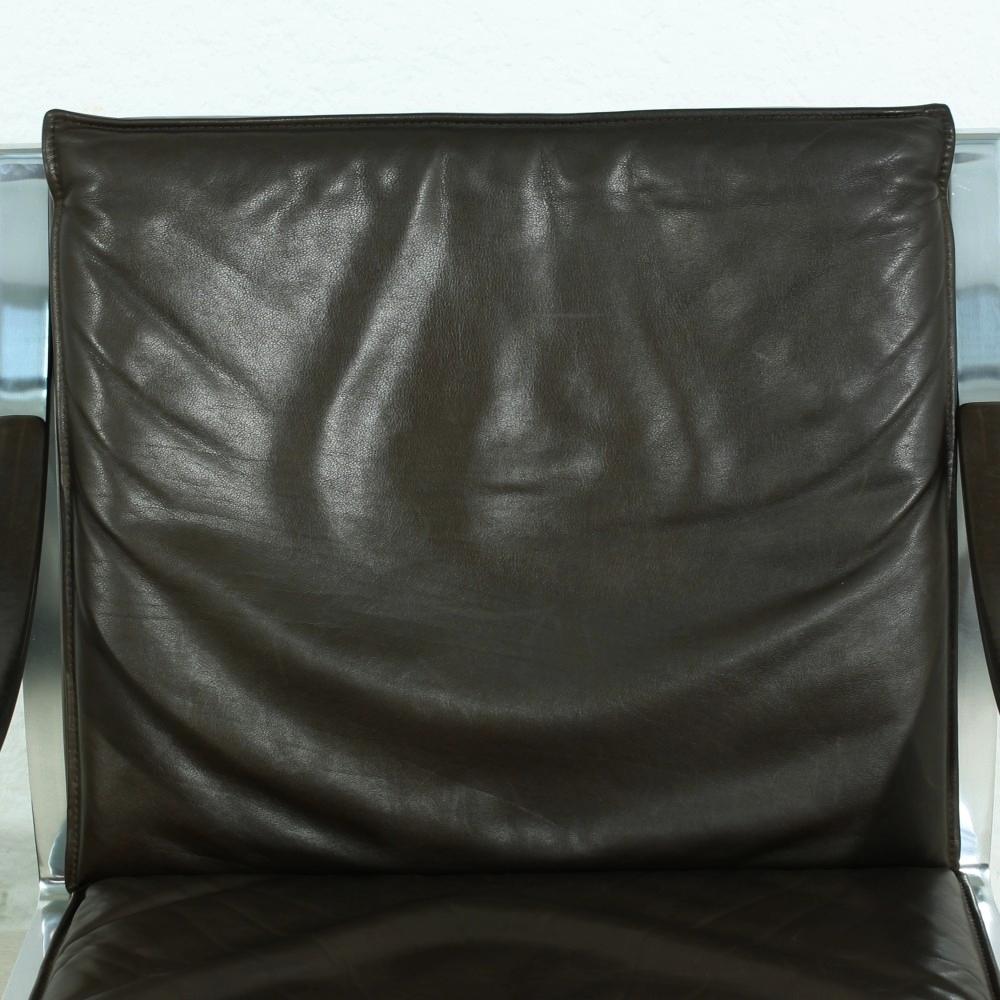 Leather Lounge Chairs by Rudolf Bernd Glatzel for Walter Knoll, 1970s Set of Two 4