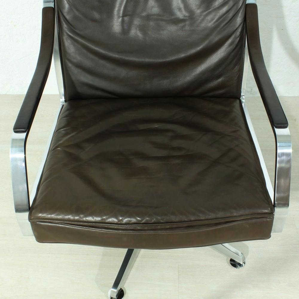 Leather Lounge Chairs by Rudolf Bernd Glatzel for Walter Knoll, 1970s Set of Two 1