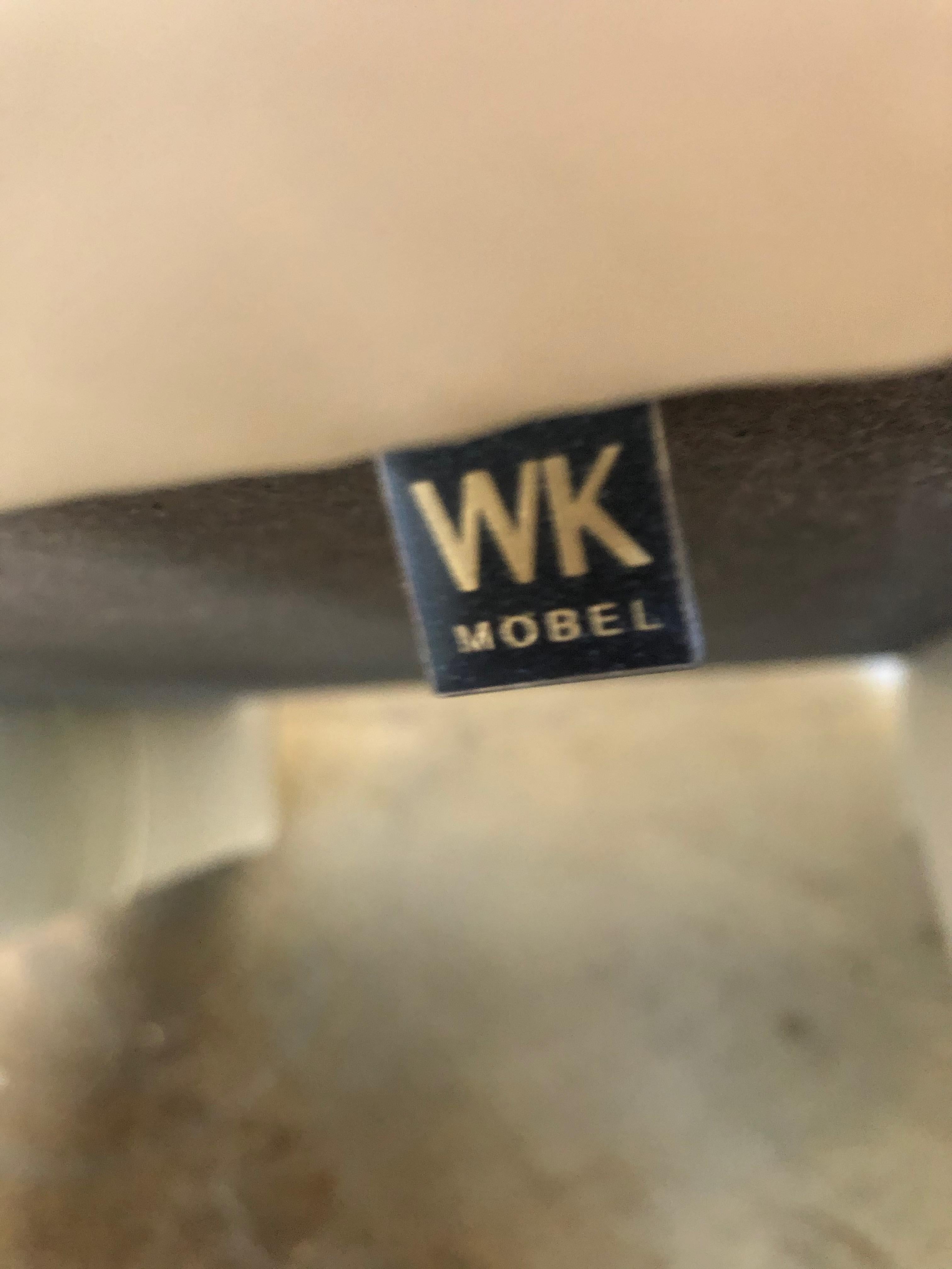 Leather Lounge Chairs by WK Möbel For Sale 2