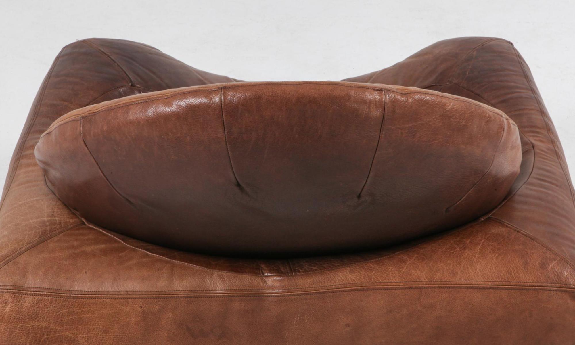 Swiss Leather Lounge Chairs