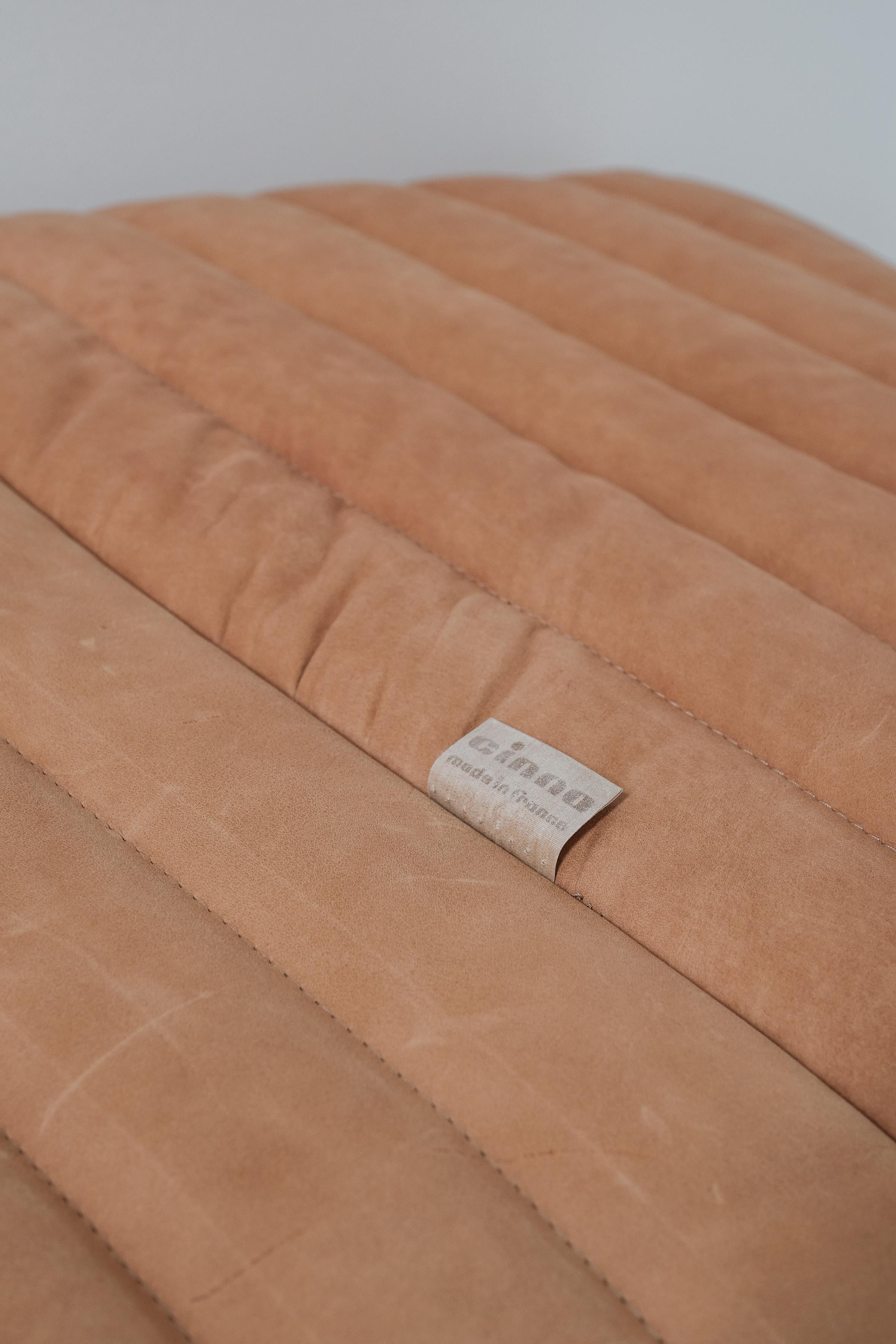 Leather lounge set 'sandra' by Annie Hieronimus for Cinna 6