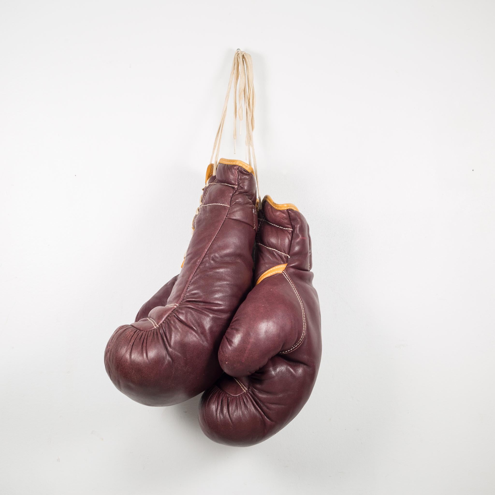 Industrial Leather MacGregor Boxing Gloves, circa 1950