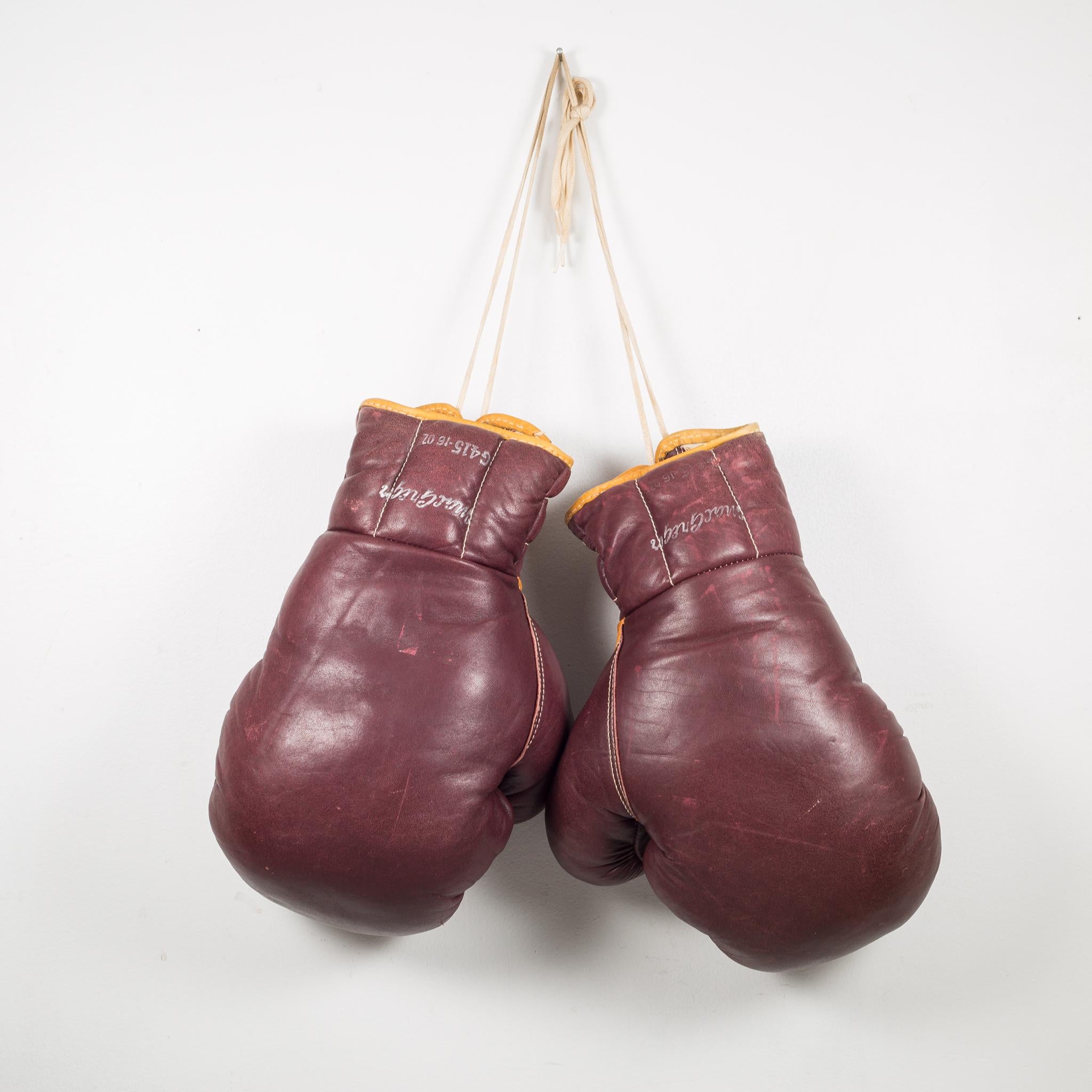 20th Century Leather MacGregor Boxing Gloves, circa 1950