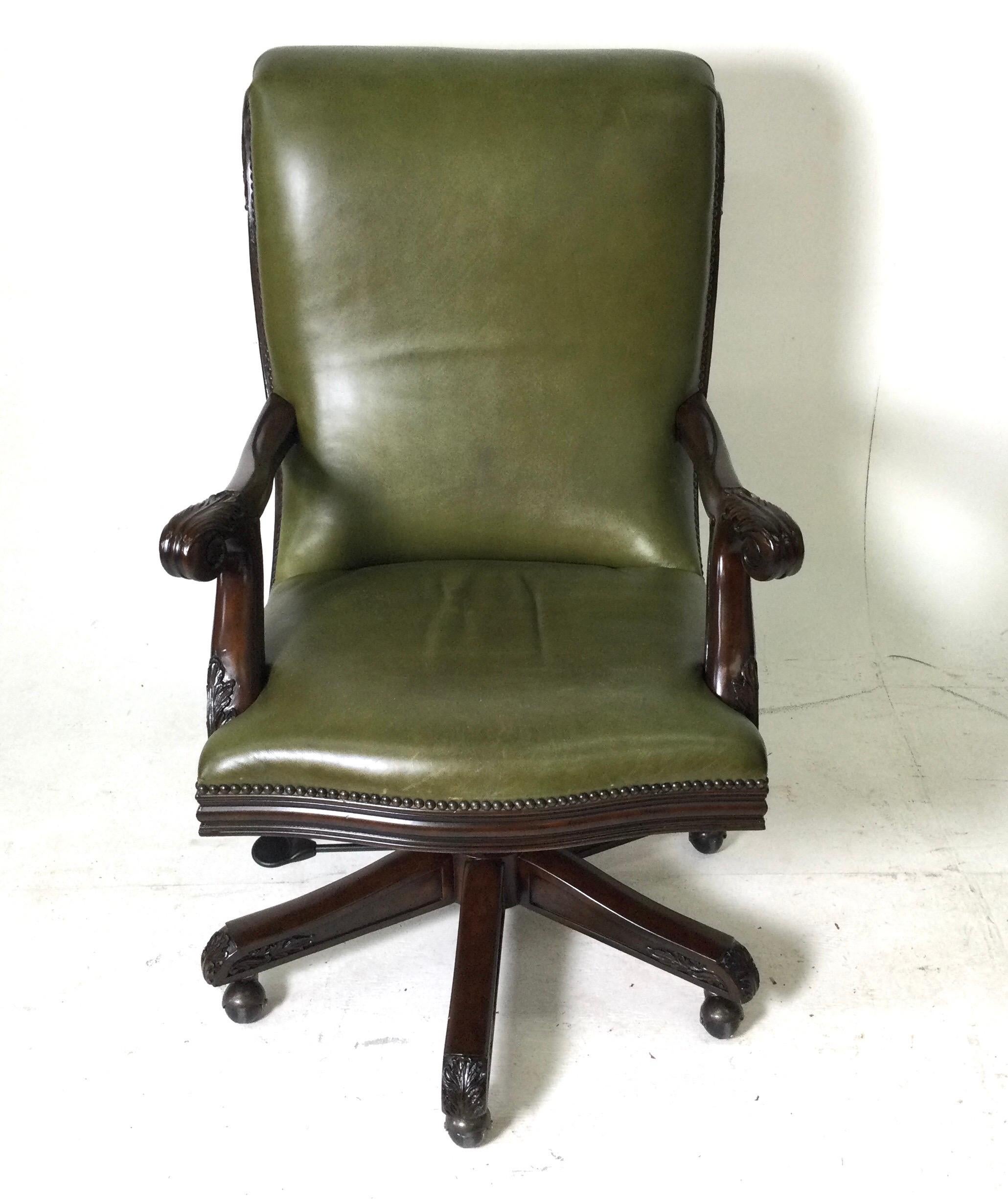 maitland smith leather chair