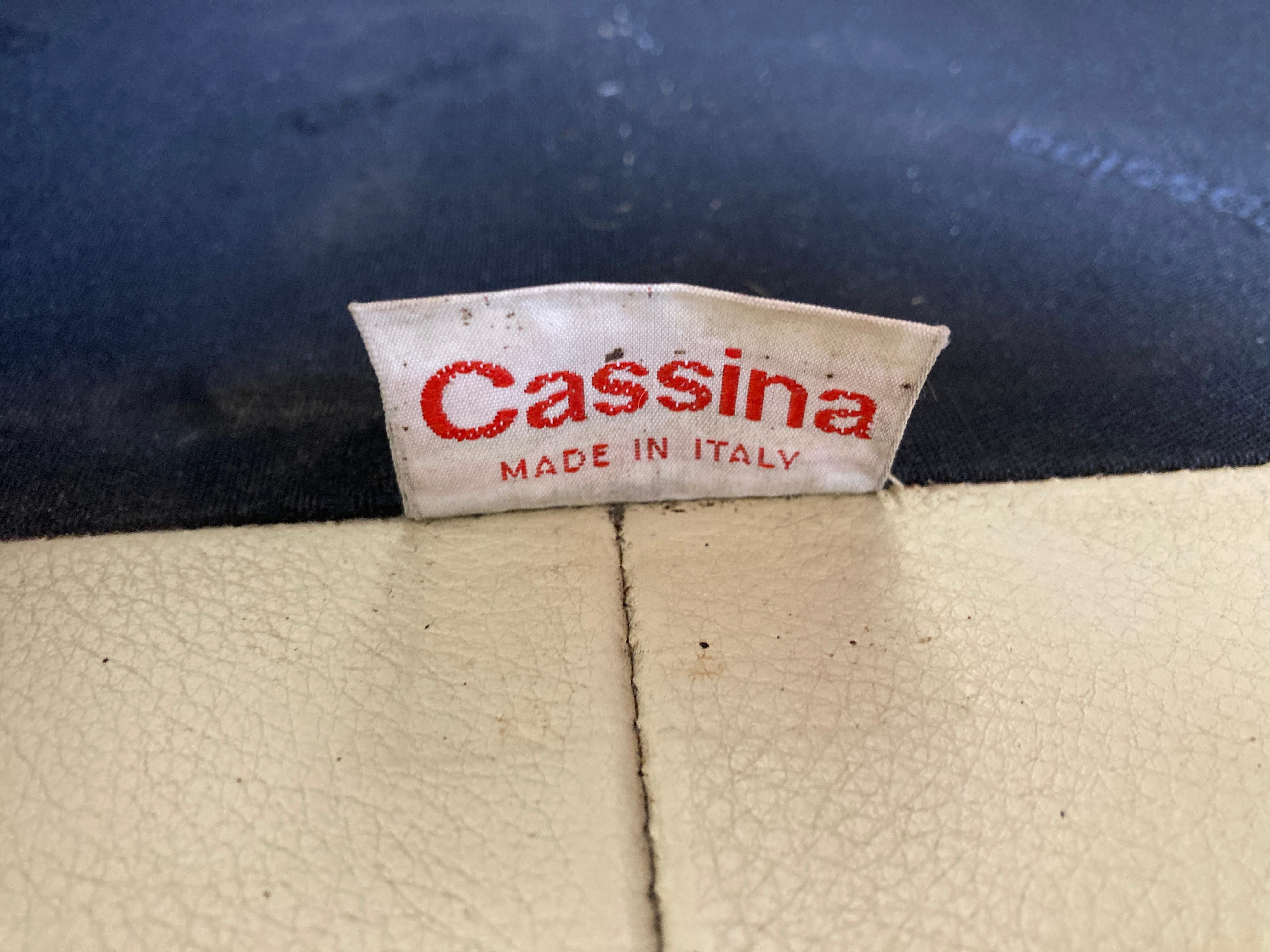 Leather Maralunga Sofa by Vico Magistretti for Cassina 5