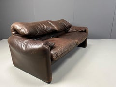 Canapé en cuir Maralunga de Vico Magistretti pour Cassina