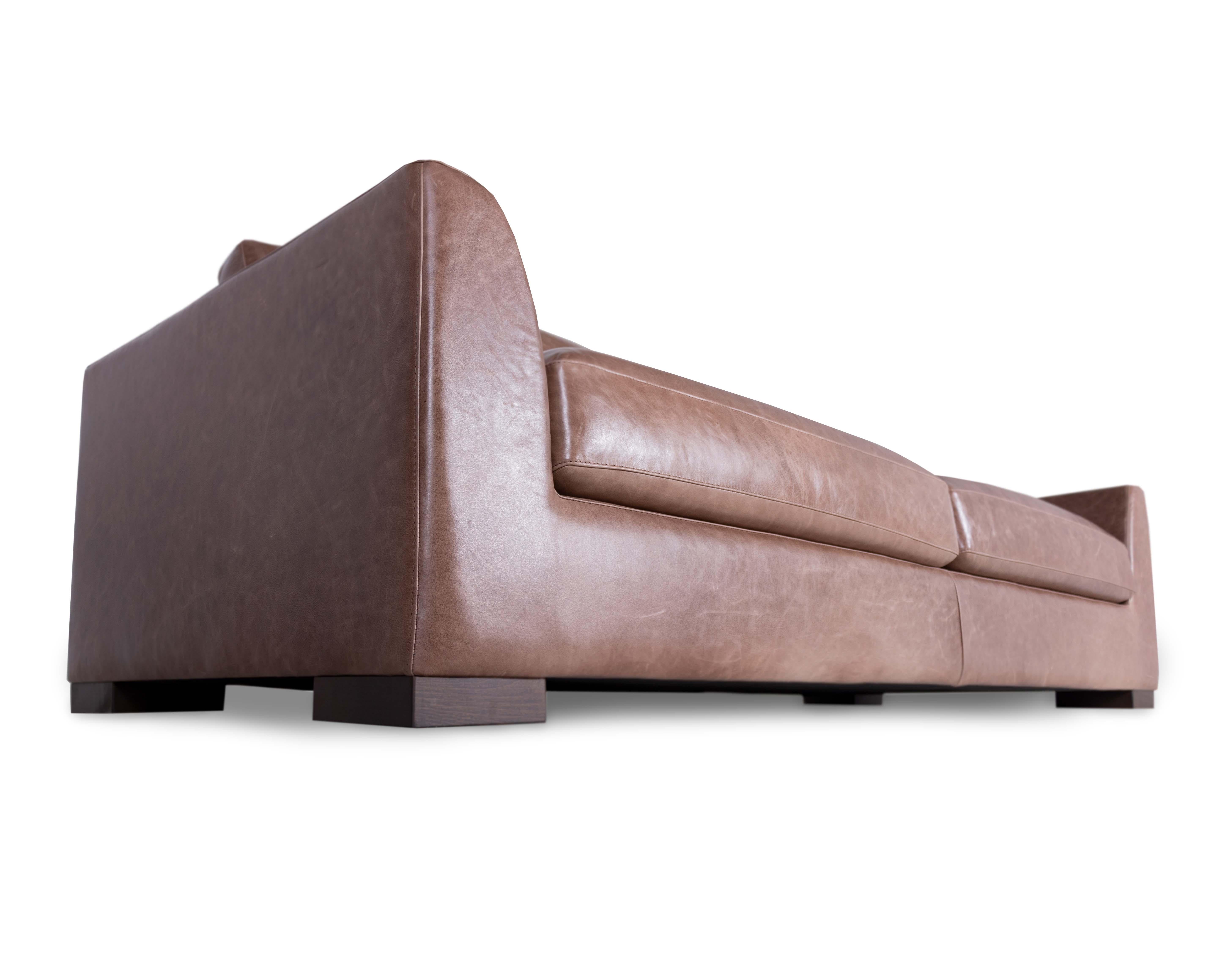 Modern Leather Marfa Sofa