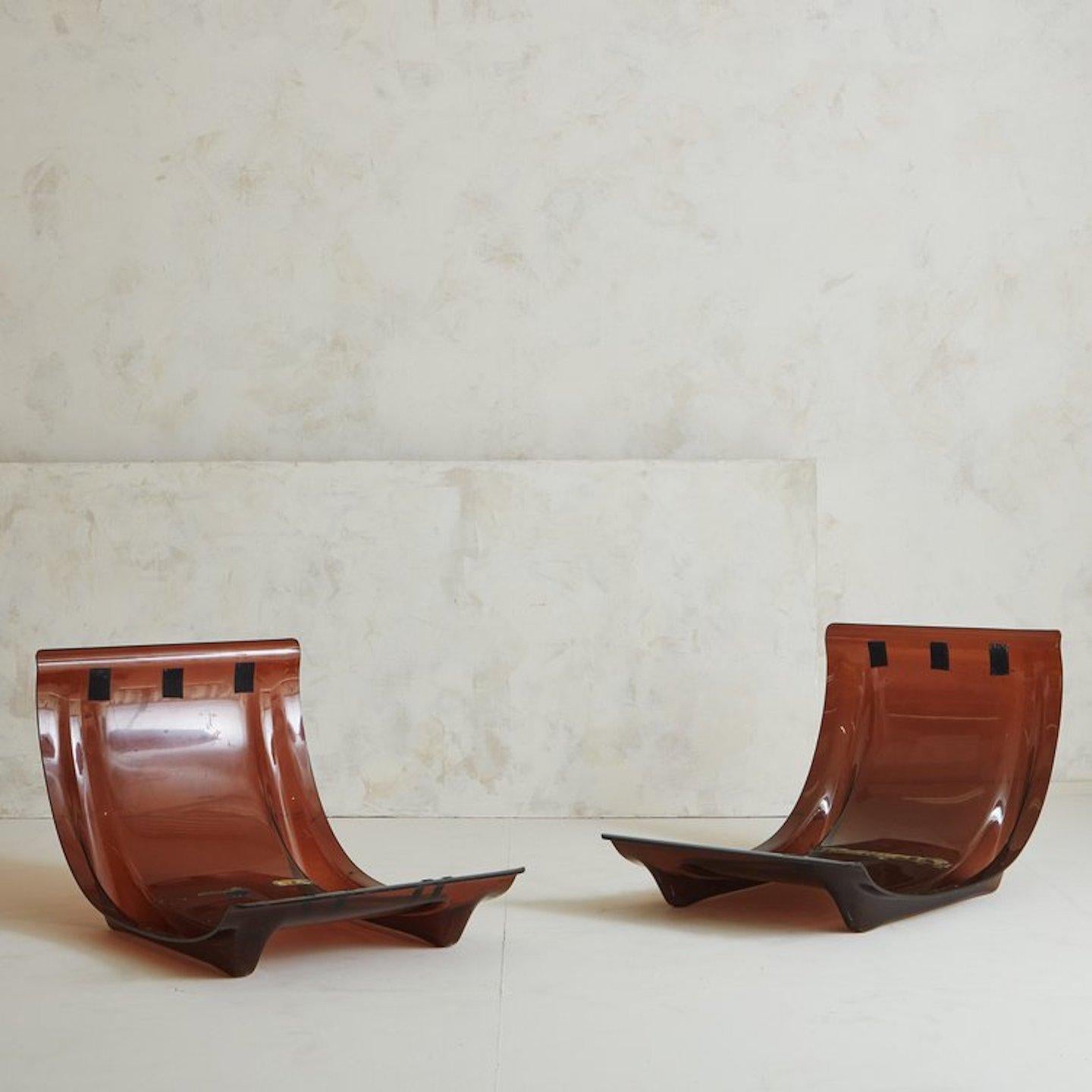 Mid-Century Modern Leather Marsala Chair by Michel Ducaroy for Ligne Roset