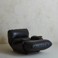 Leather Marsala Lounge Chair by Michel Ducaroy for Ligne Roset, France, 1970s