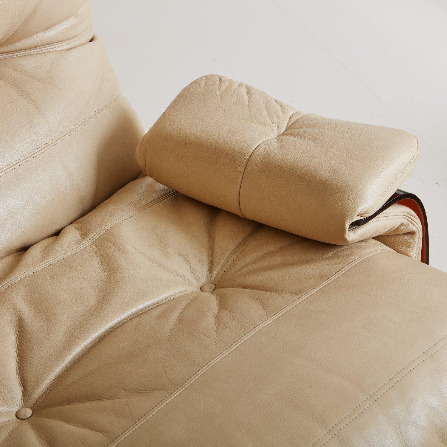 Dreisitziges Marsala-Sofa aus Leder von Michel Ducaroy für Lignet Roset, Frankreich 1970er Jahre im Angebot 9