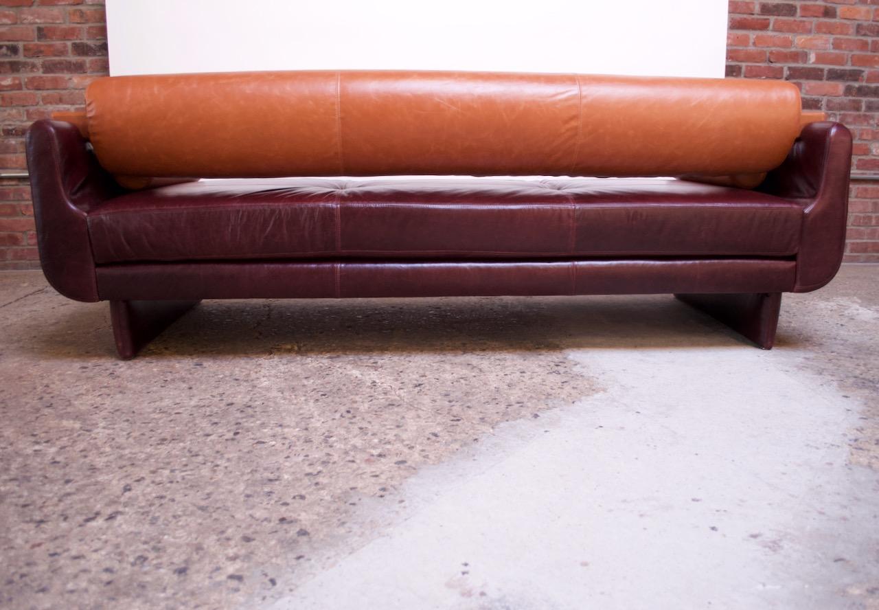 Leather 'Matinee' Sofa / Daybed by Vladimir Kagan 2