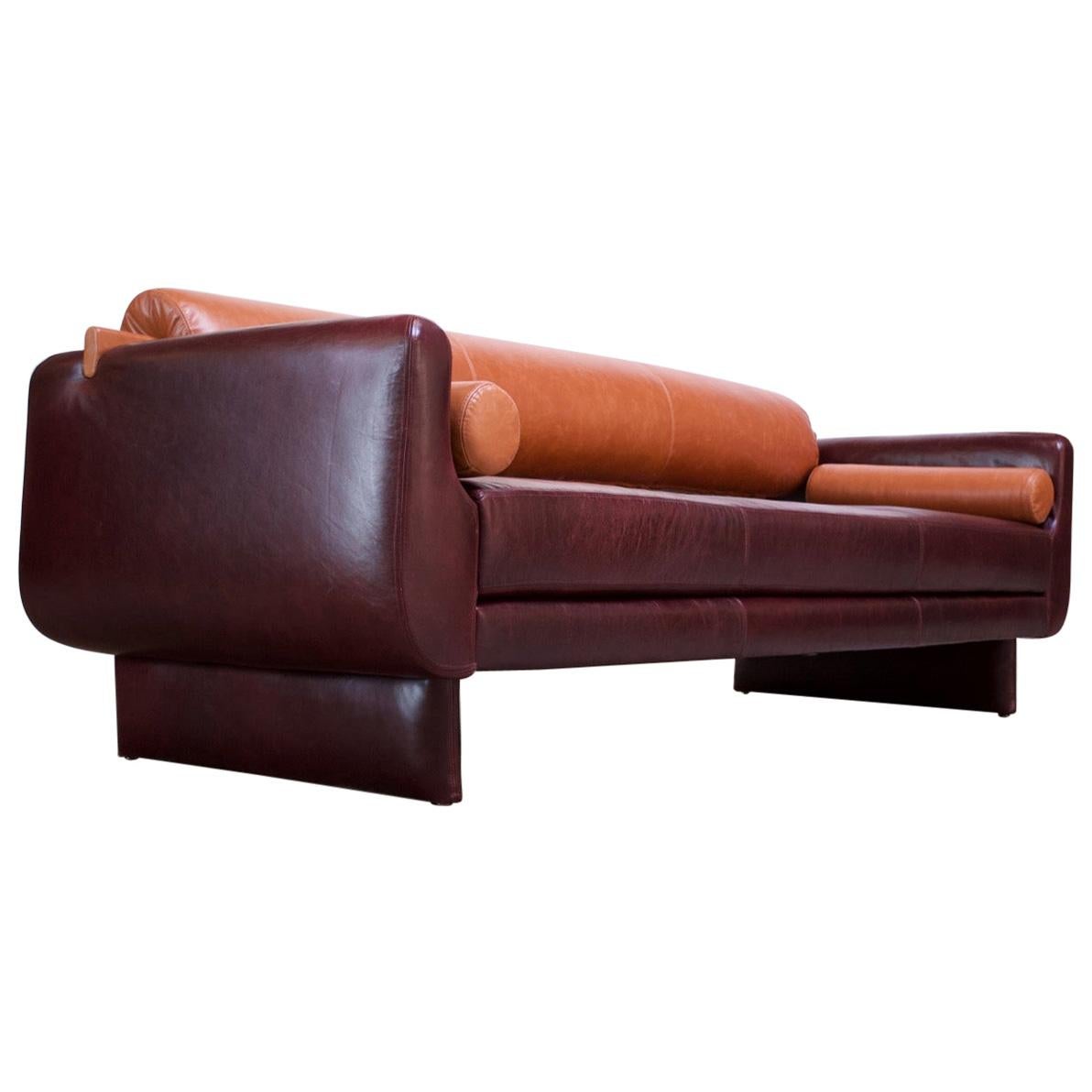 Leather 'Matinee' Sofa / Daybed by Vladimir Kagan