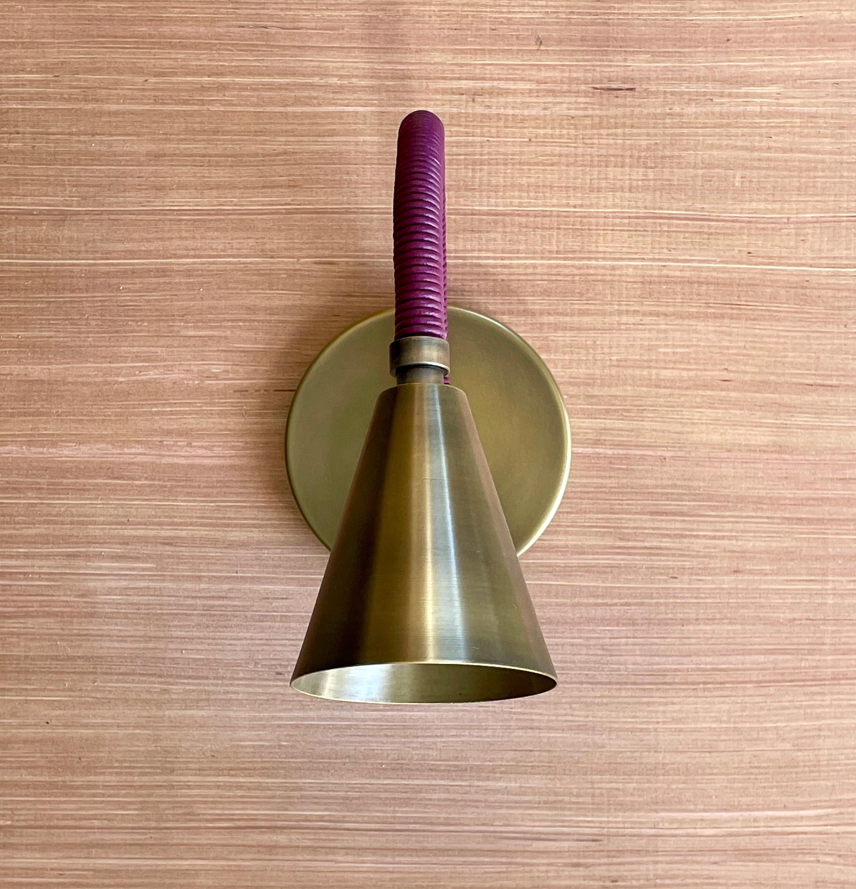 leather sconce