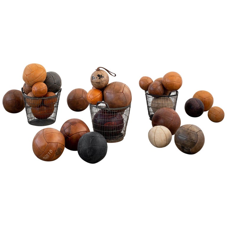 Leather Medicine Balls For Sale at 1stDibs