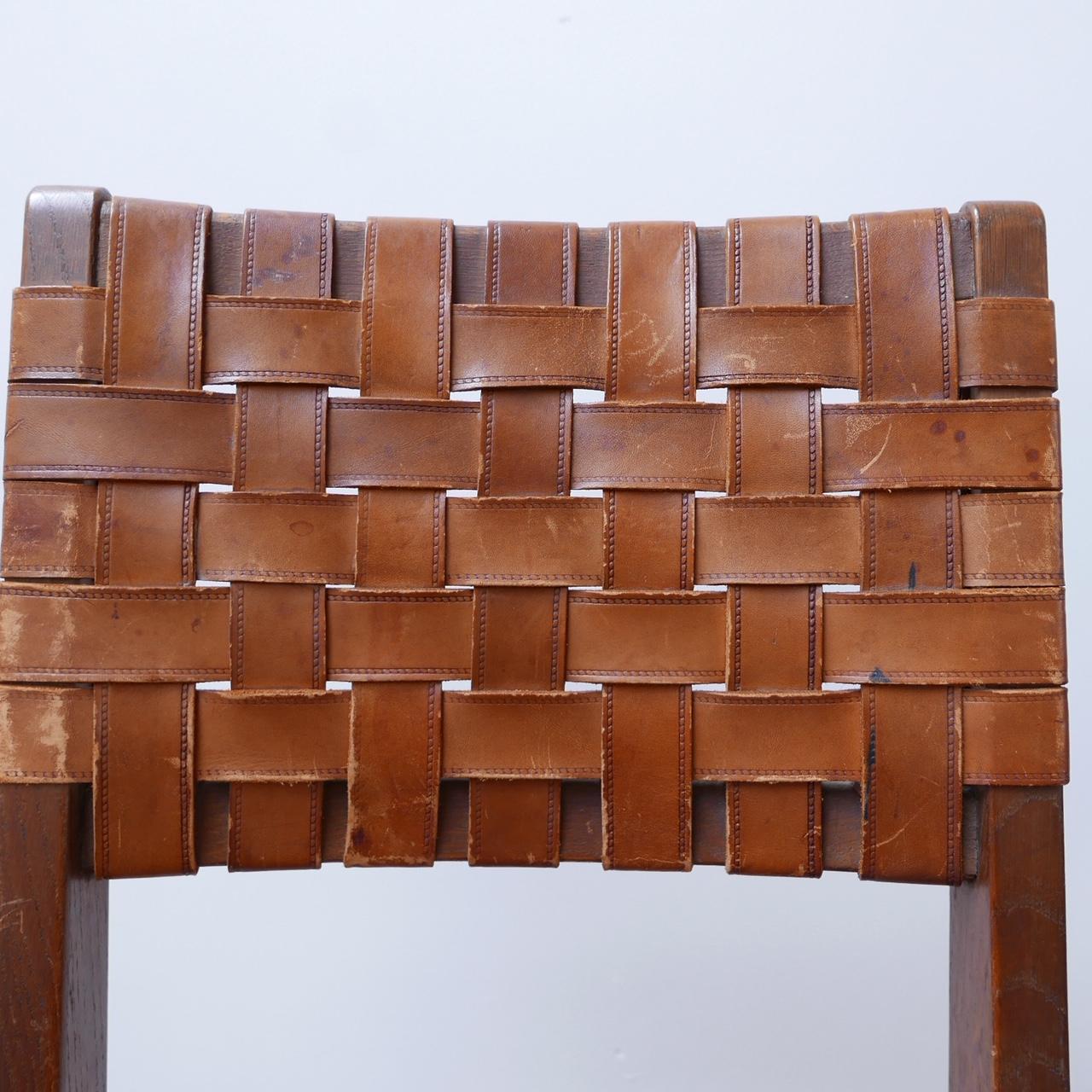 Leather Midcentury Chairs Attributed to Jens Risom 8