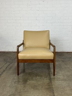 Leather Mid Century Lounge Chair