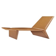 Leder, Moderne Panama Chaiselongue aus Leder