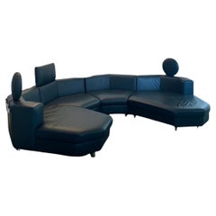 Modulares Sofa-Set aus Leder von Rolf Benz, 1990er Jahre