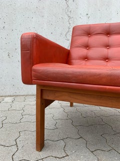 Leather Moduline Easy Chair by Ole Gjerløv & Torben Lind for France & Son