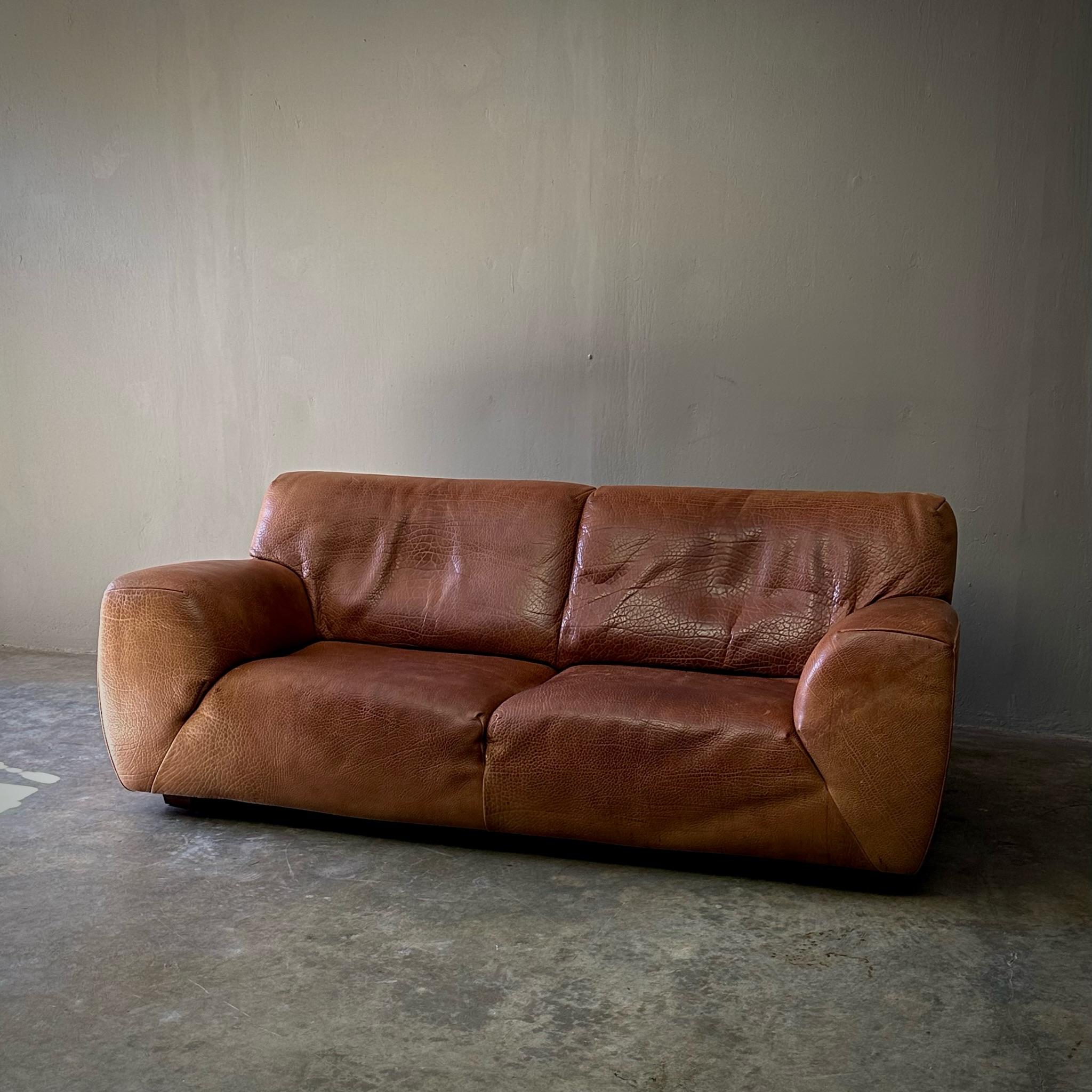 Molinari-Sofa aus Leder 1