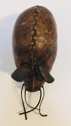 Leder Maus Briefbeschwerer Spielzeug von Dimitri Omersa für Abercrombie & Fitch:: 1960er Jahre