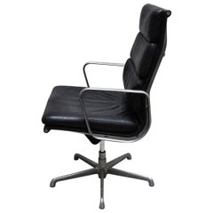 Leather Office Armchair by Charles & Ray Eames for Herman Miller, 1960s