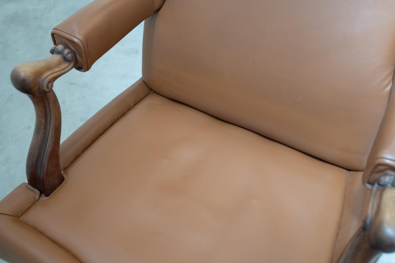 Leather Office Chair from Fior, 1980s For Sale 9