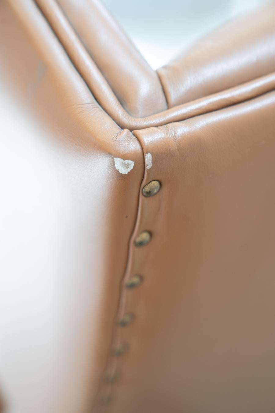 Leather Office Chair from Fior, 1980s For Sale 1