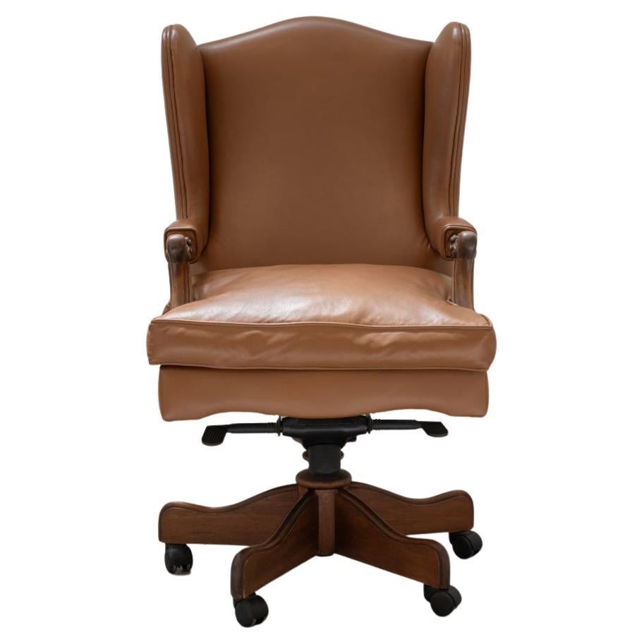 Leather Office Chair from Fior, 1980s For Sale