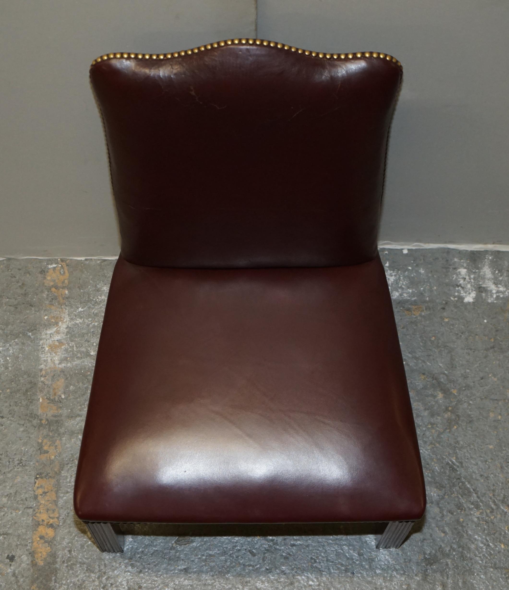 Leather Office Guest Chair from Princess Diana's Family Estate Spencer House For Sale 3