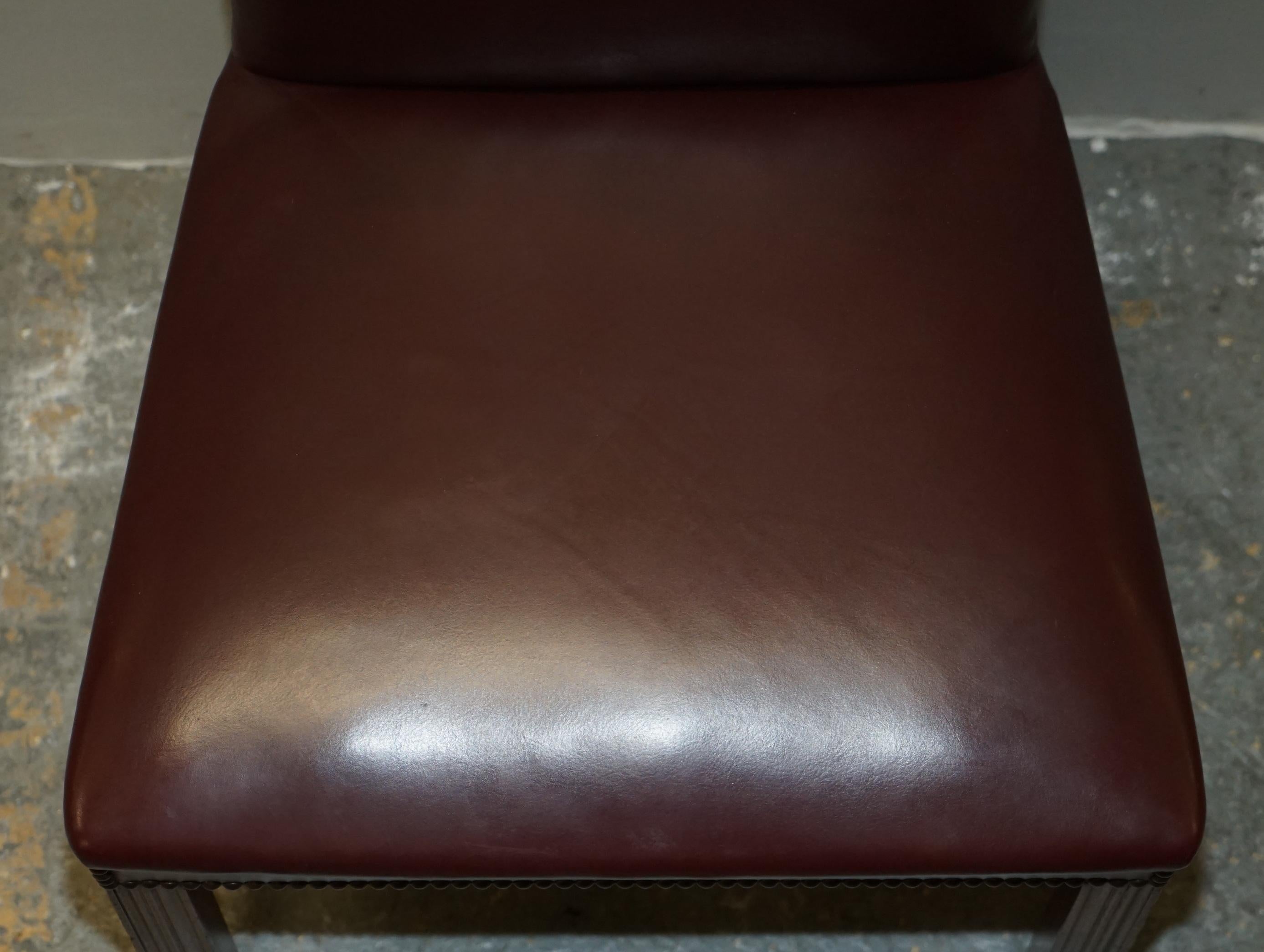 Leather Office Guest Chair from Princess Diana's Family Estate Spencer House For Sale 4