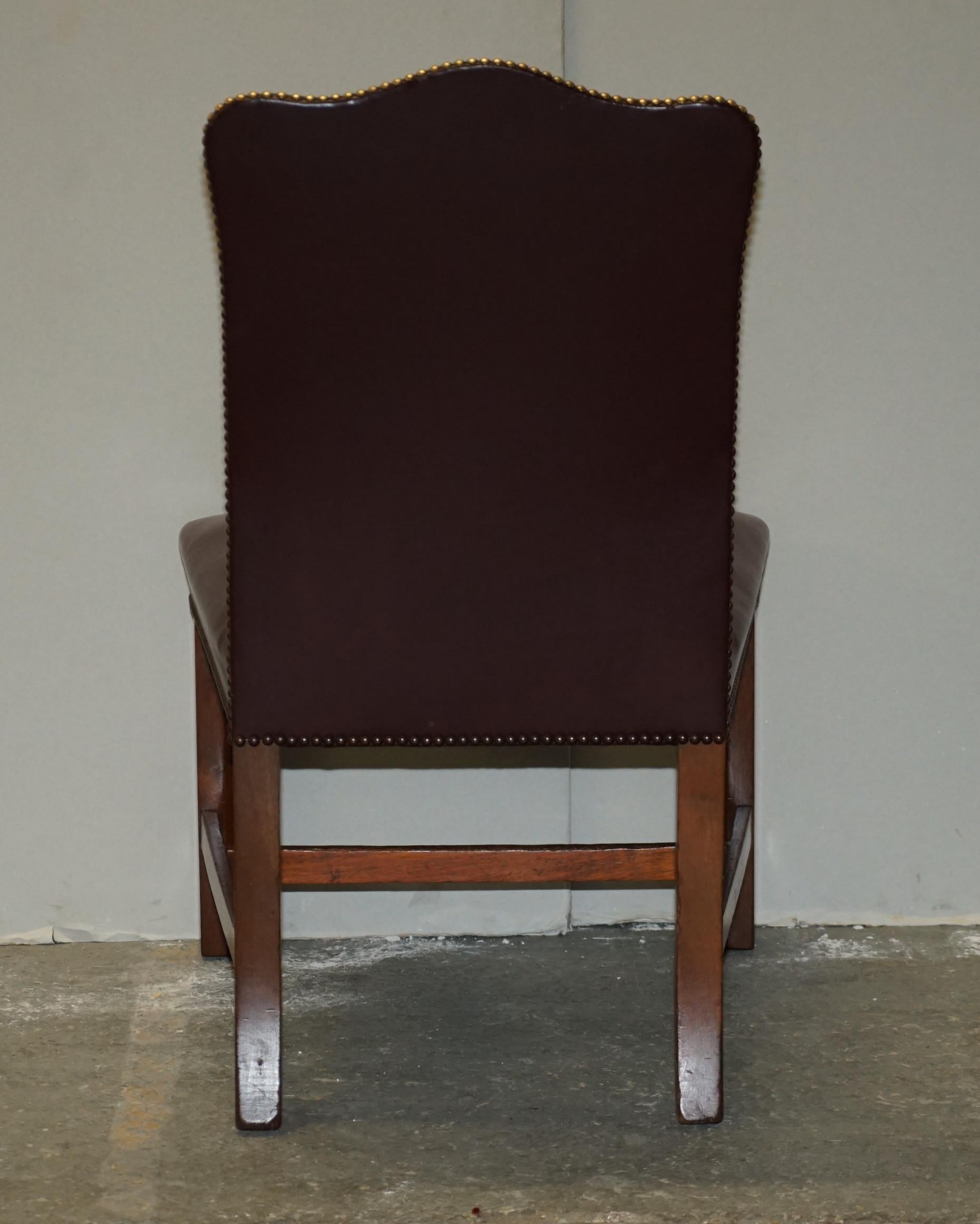 Leather Office Guest Chair from Princess Diana's Family Estate Spencer House For Sale 6