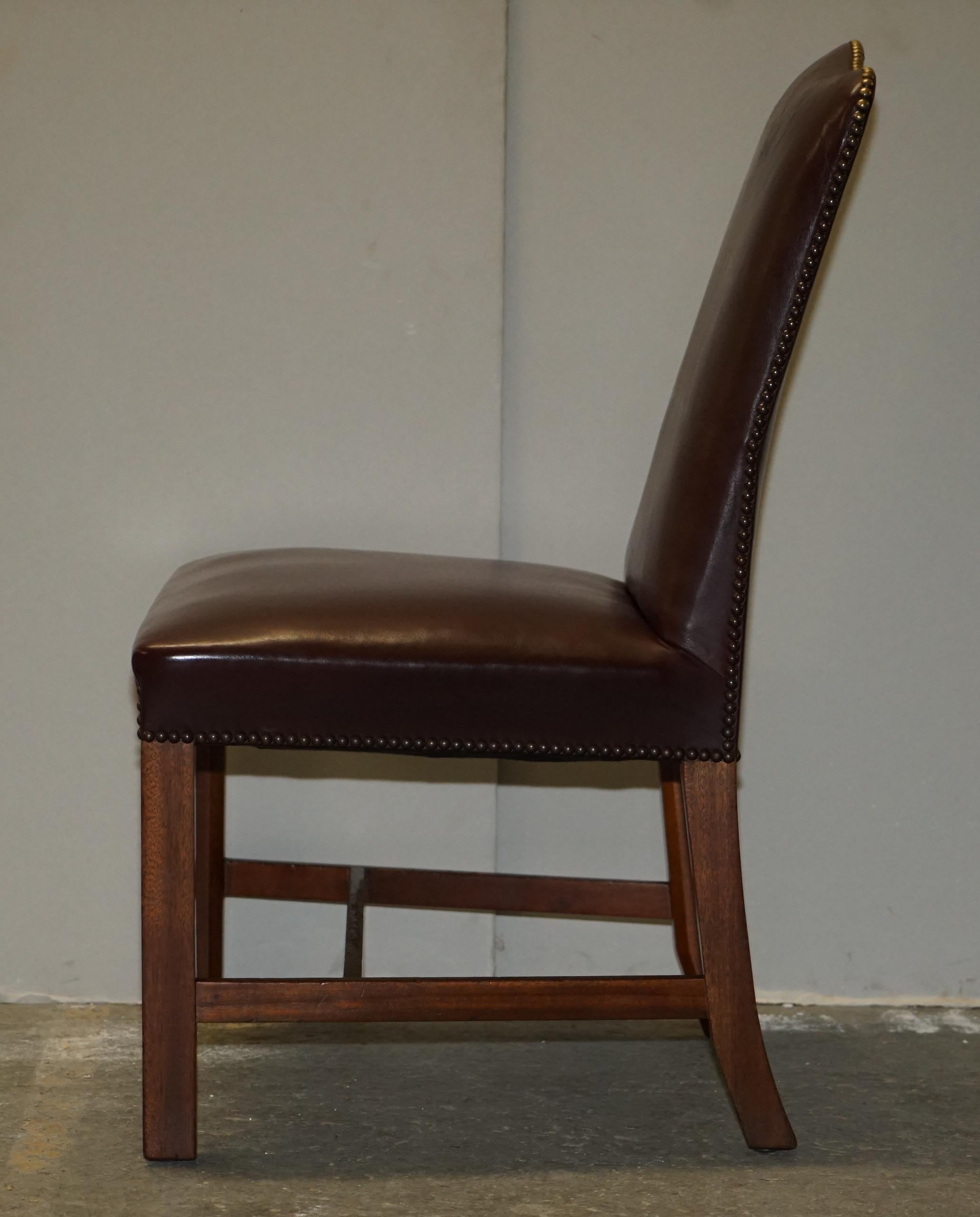 Leather Office Guest Chair from Princess Diana's Family Estate Spencer House For Sale 7