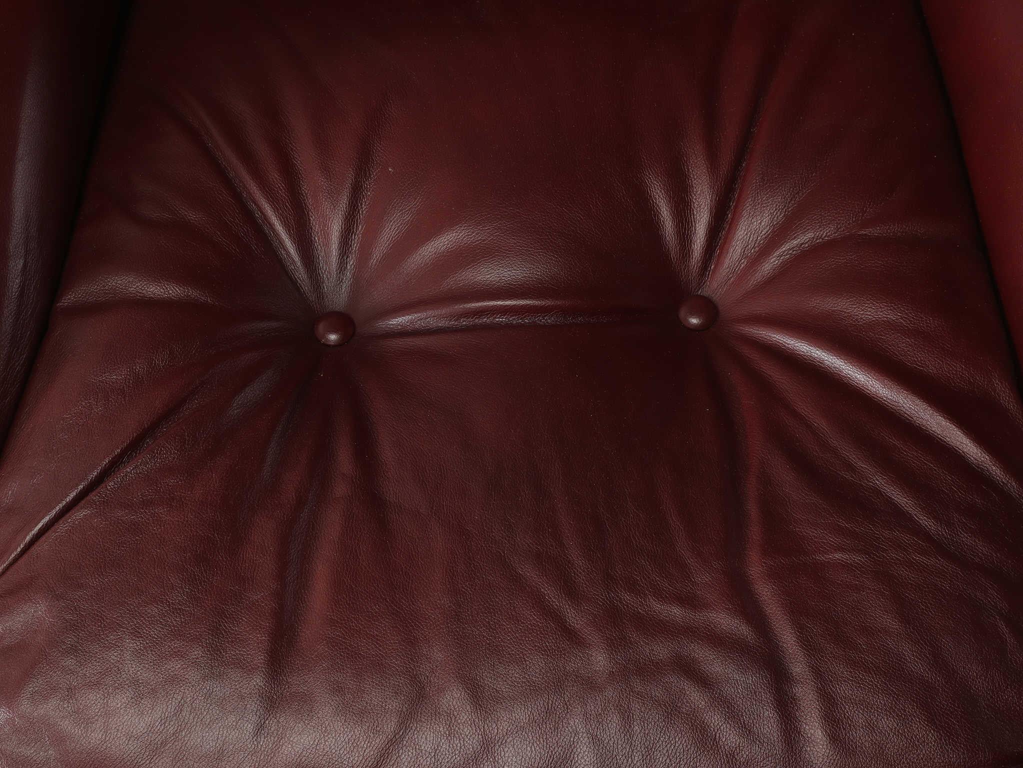 Leather Okay Armchair by Adriano Piazzesi , Italy 1970s In Good Condition In Shibuya-ku, 13