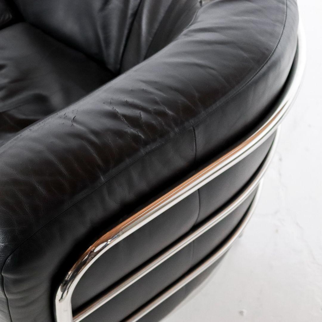 Leather Onda Three-seater Sofa by De Pas, D'urbino & Lomazzi for Zanotta For Sale 7