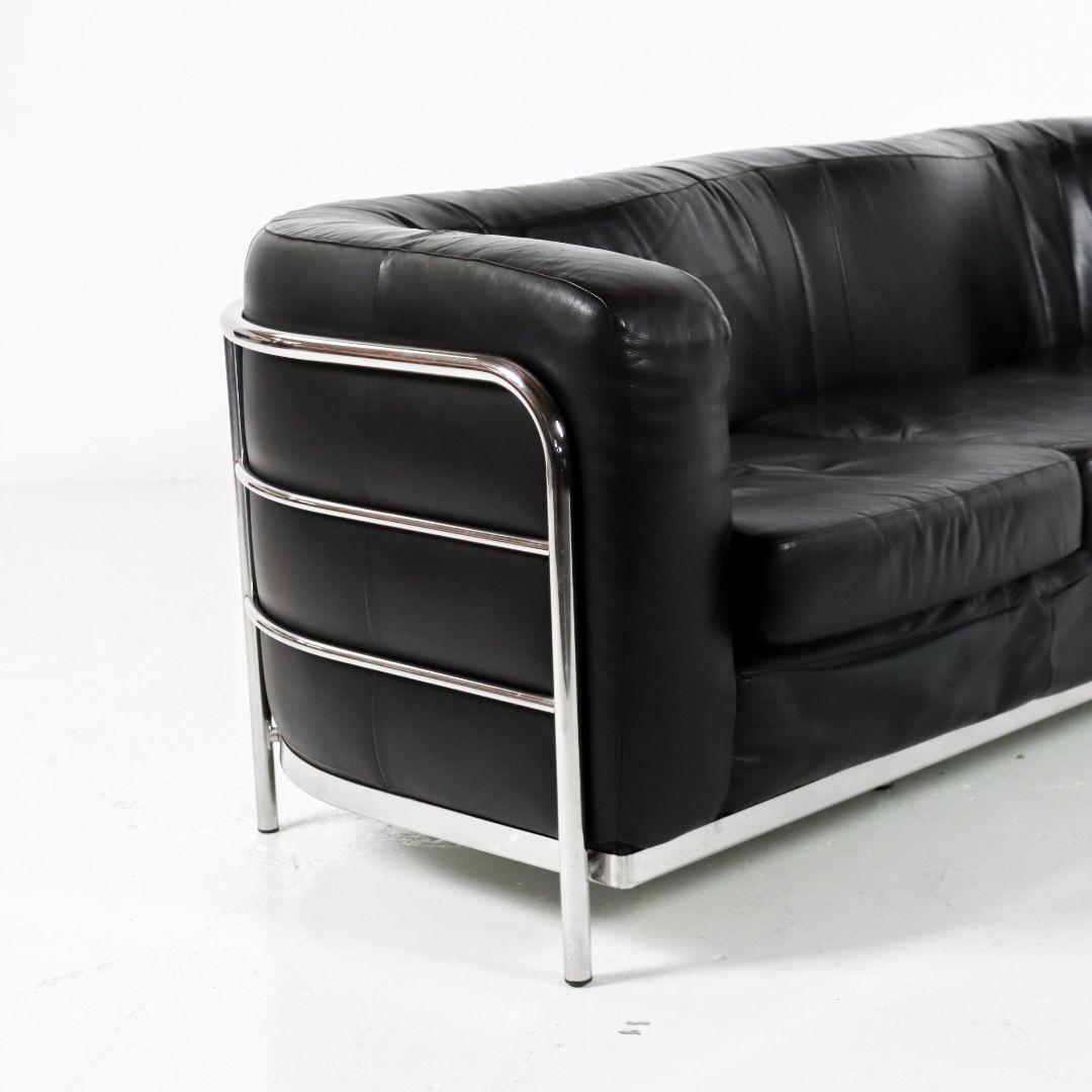 Leather Onda Three-seater Sofa by De Pas, D'urbino & Lomazzi for Zanotta In Good Condition For Sale In BAARLO, LI