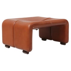 Leather Ottoman Coronado by Tobia Scarpa for B&B Italia, Italy ca. 1960