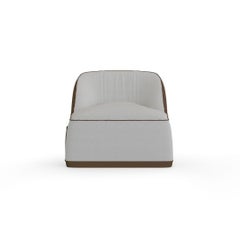 Weather-Resistant Outdoor Armchair with Synthetic Leather