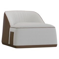 Outdoor Synthetic Leather Armchair With Waterproof Fabric 