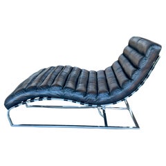 Leather Oviedo Double Chaise Lounge by RH