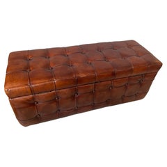 Leather Padded Opening Bench