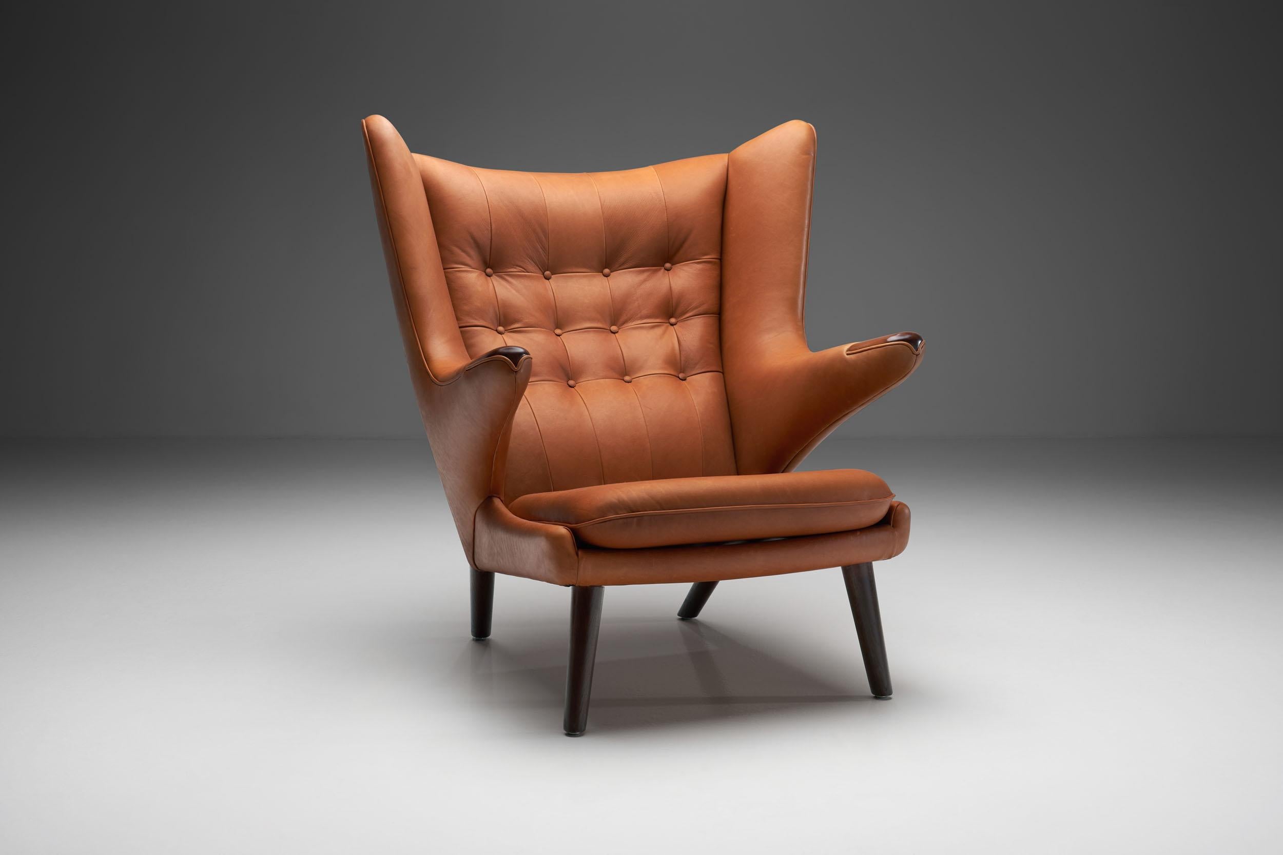 An original “Papa Bear” chair designed by Danish design master Hans J. Wegner for the furniture maker A.P. Stolen in the 1950s. While Wegner is primarily known for his inventiveness; functionality and comfort remain an essential part of his prowess.