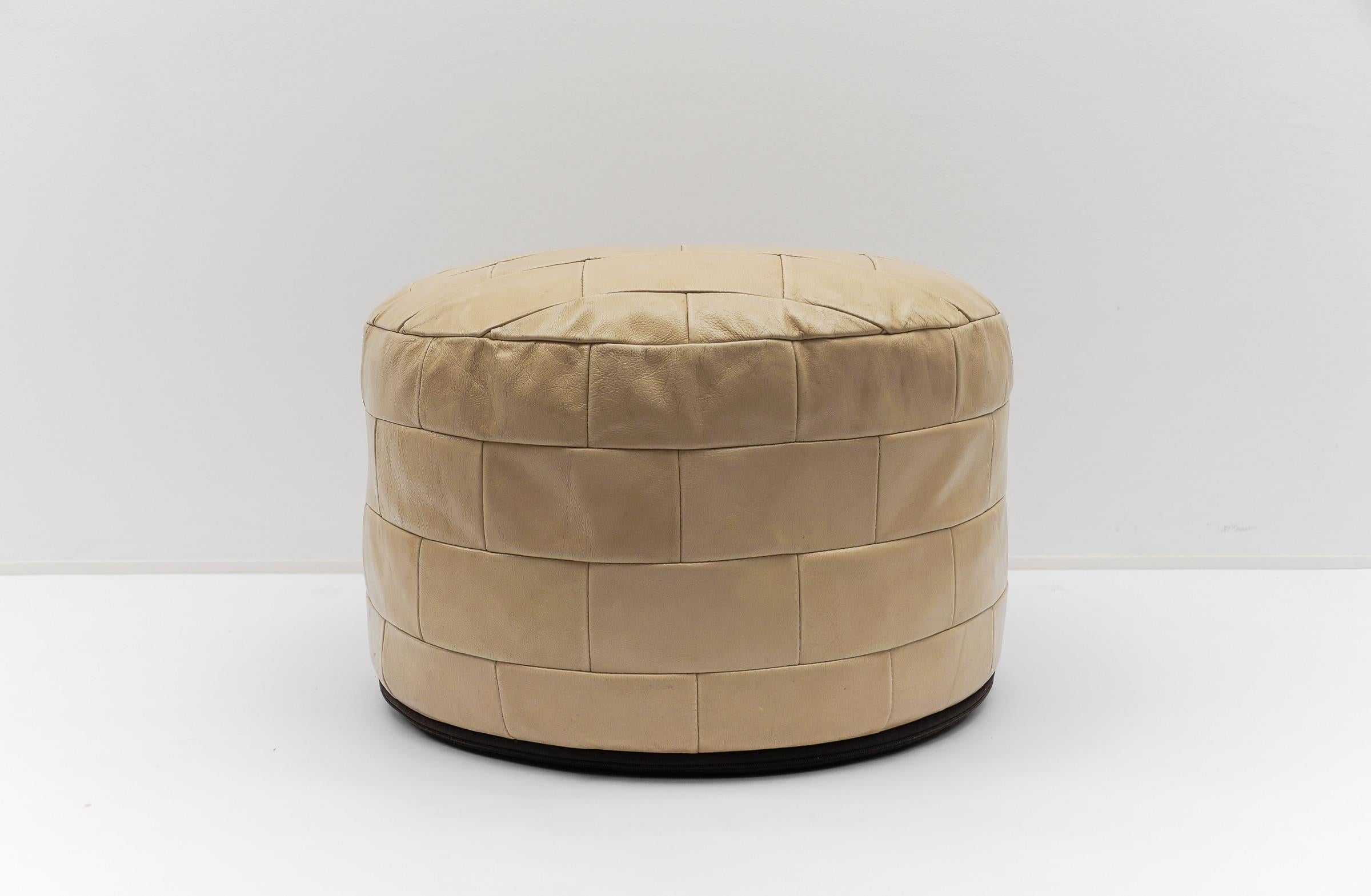 Mid-Century Modern Pouf patchwork de De Sede, Suisse, années 1960 en vente