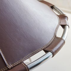 Lampada a sospensione in pelle, "Anna" di Anna Ehrner per Ateljé Lyktan, Svezia anni '70