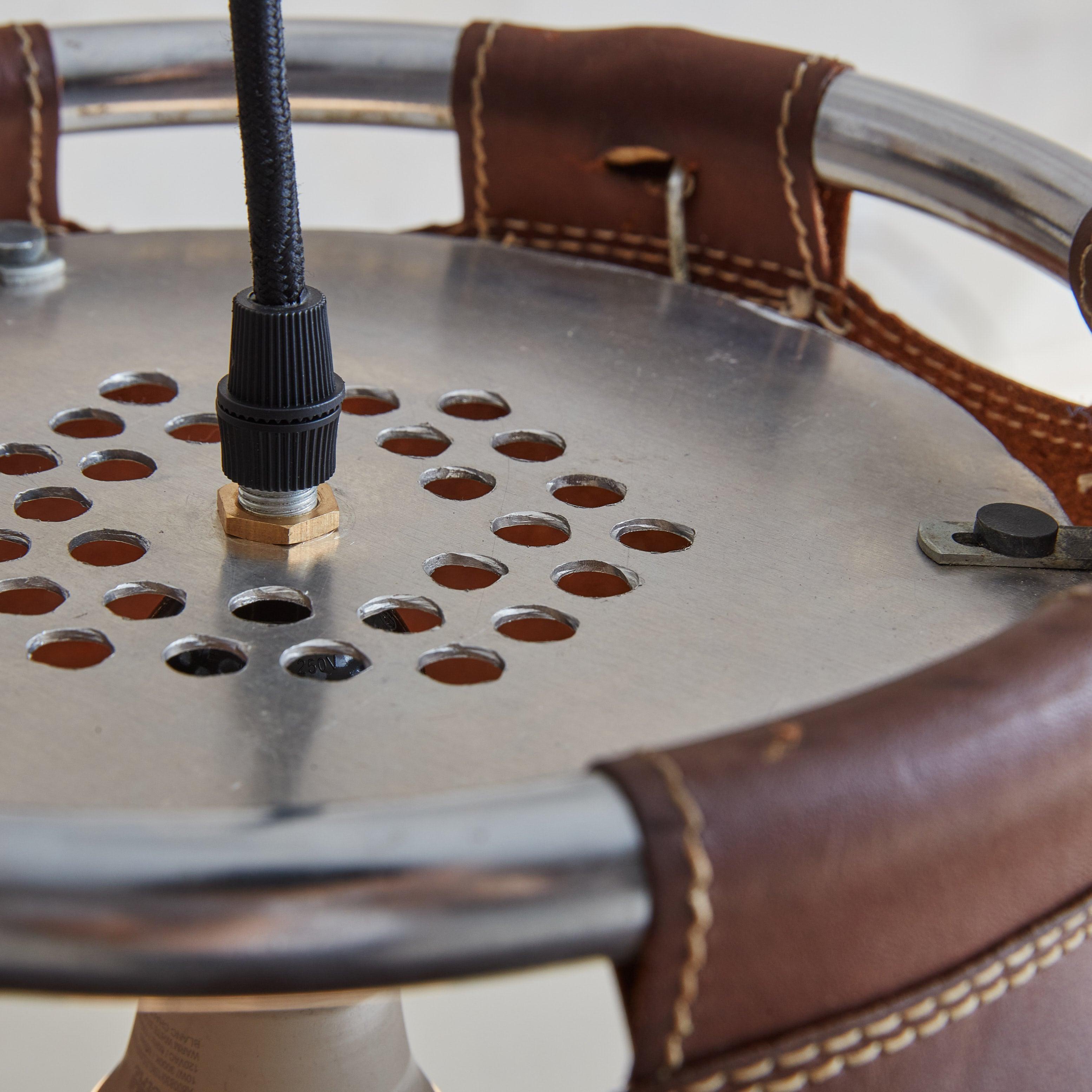 Leather Pendant Light, 