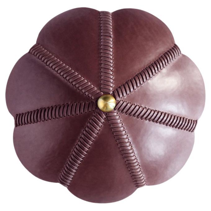 Leather Sconce Light in Berry, Noma, Talabartero Saddle Lamp Collection